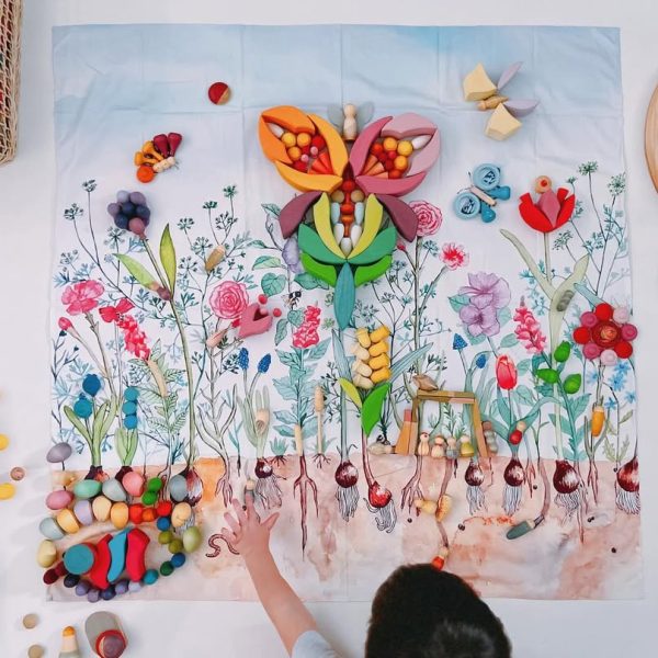 Woodland & Nature play cloths for open-ended play