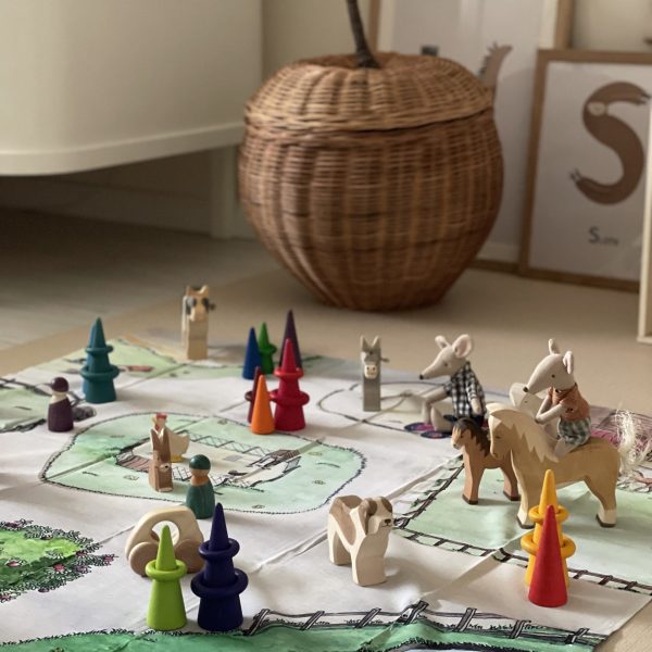 Everyday Worlds play cloths for open-ended play