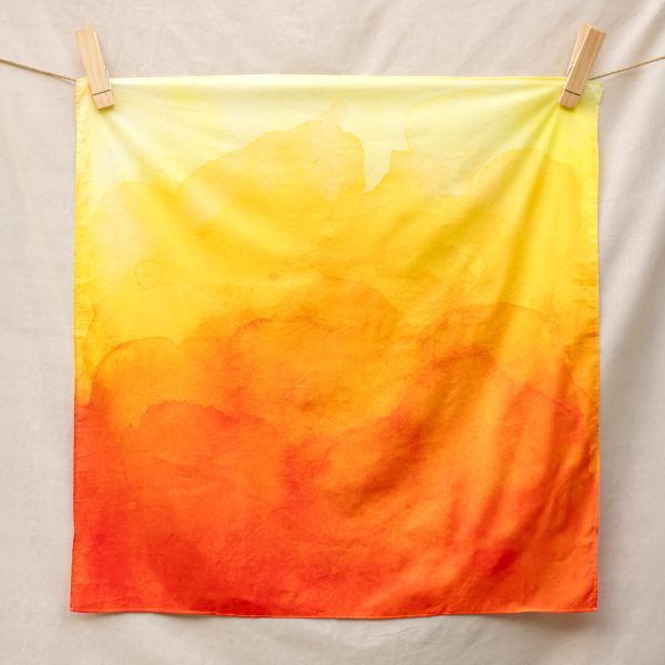 Amber – hand-illustrated organic cotton play cloth for open-ended play